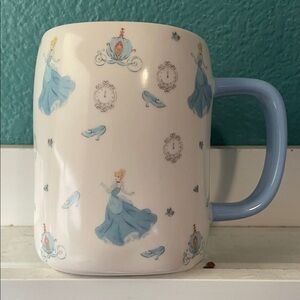 Rae Dunn Blue and White Cinderella Mug